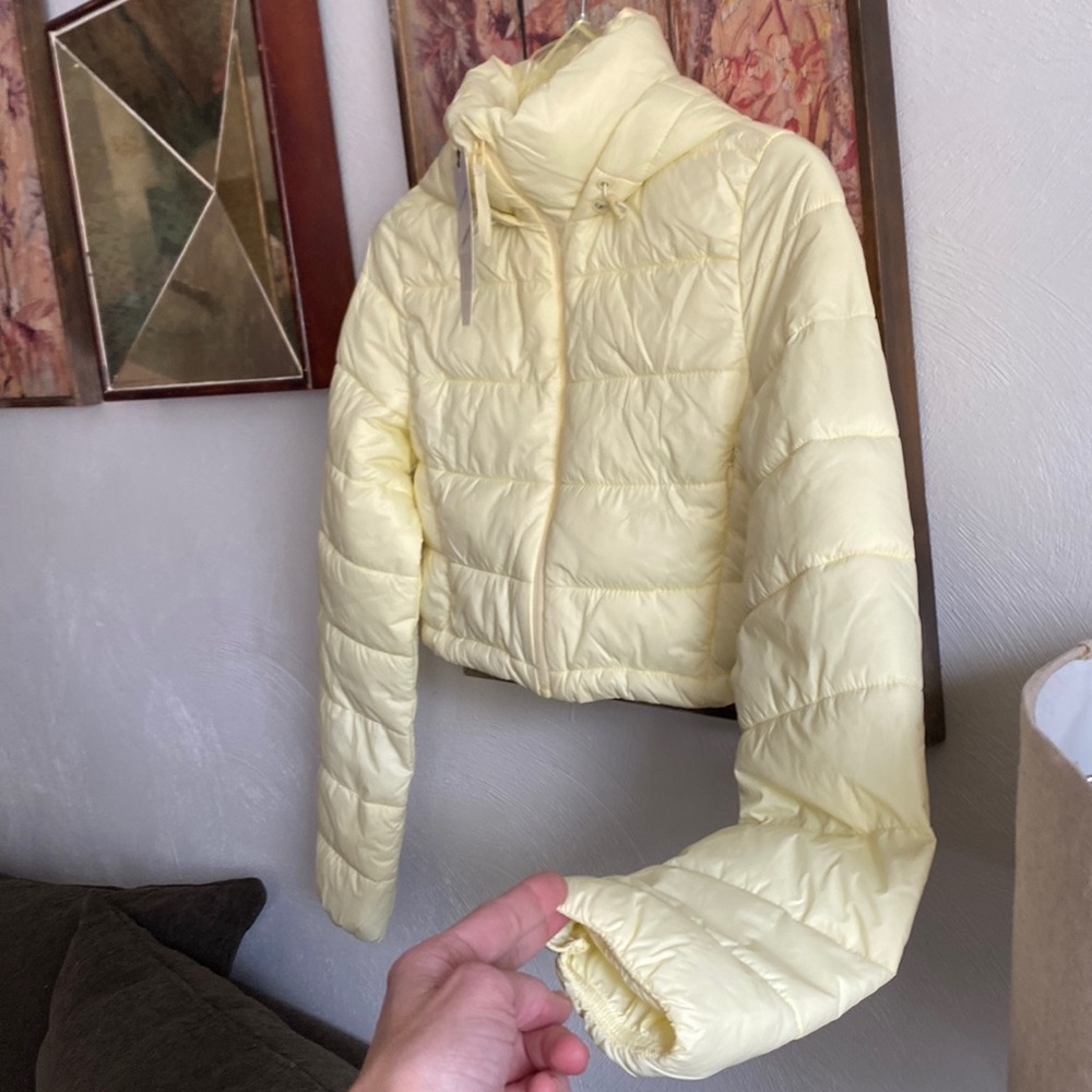 NWT ZARA PUFFER JACKET WATER REPELLENT CROP PUFFY JACKET CROPPED COAT XS - Picture 16 of 16